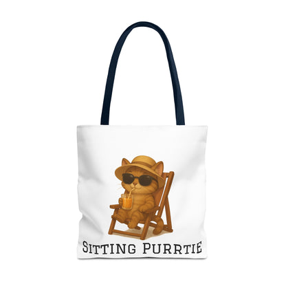 "Sitting Purrtie" Cat Tote – Cute & Eco-Friendly Bag